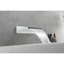 Douche de baignoire murale, bec de remplissage en cascade Cascade haut débit, acier inoxydable, robinet de douche blanc,