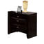 Table de chevet simple en bois massif avec poignées 2 tiroirs-9280457