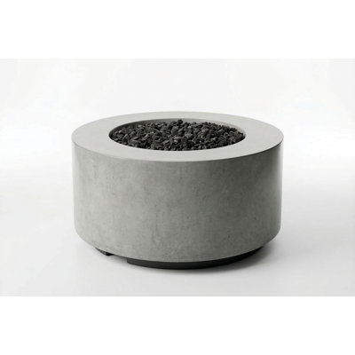 Seniah Round Concrete Outdoor Fireplace