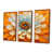 Toile avec cadre flottant brun