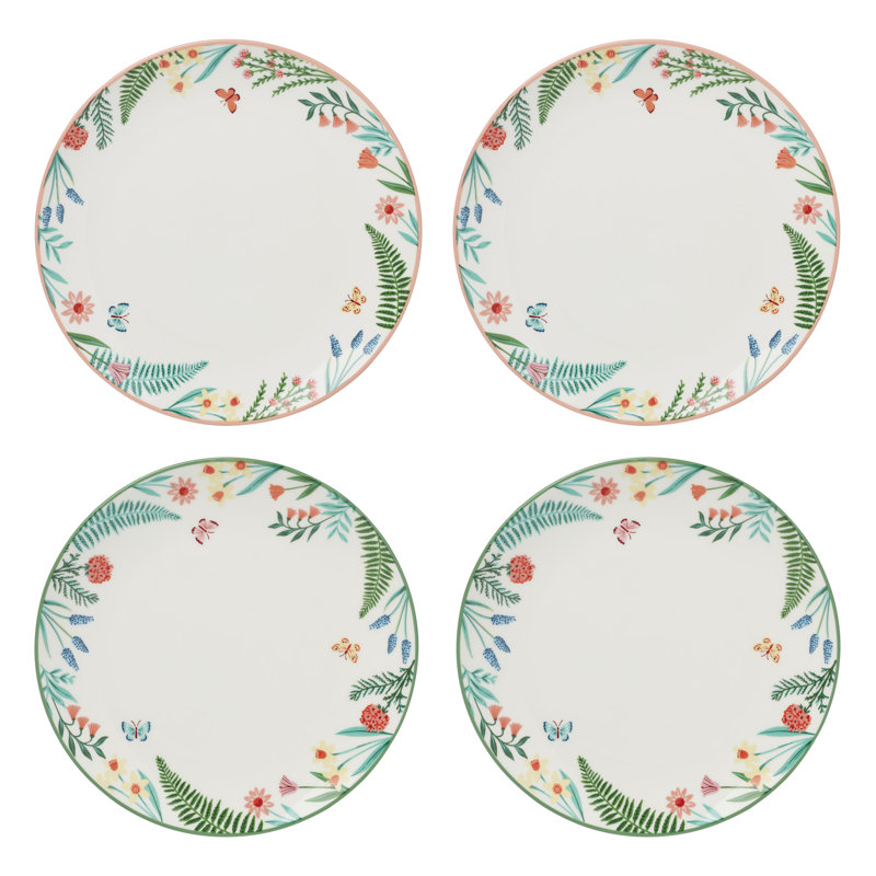  First Blooms Accent Plates S/4