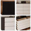 Armoire d'appoint moderne en bois manufacturé noir