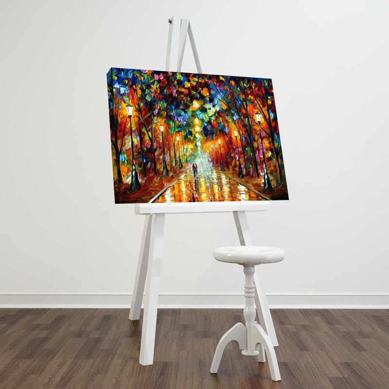 Superbe peinture décorative sur toile «Farewell to Anger» par Leonid Afremov, 17,7 po x 27,6 po | 100% toile de suède, cadre 100% bois (épaisseur: 1,2 po) | Couleurs vibrantes, parfait pour la décoration intérieure et les amateurs d'art, idée cadeau unique