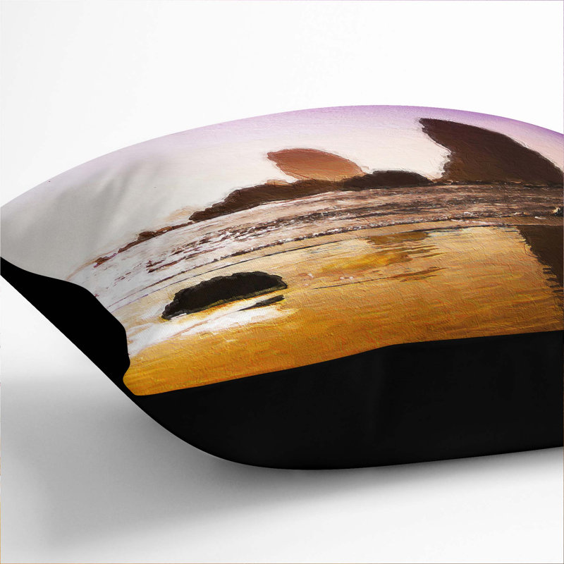 Square Throw Cushion, 40cm H x 40cm W x 15cm D, Black
