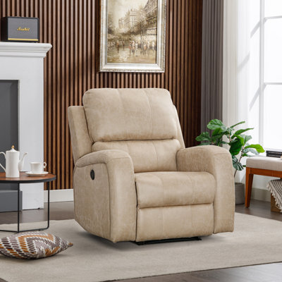 Bucklebury 35.8" W Faux Leather Power Recliner