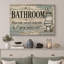 «Enjoy Your Seat Rustic Bathroom Humor», impression sur toile, impression sur toile encadrée-134328422-134328418