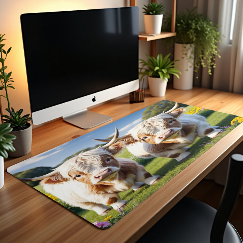 Polyester Desk Pad, 14.4x12.1