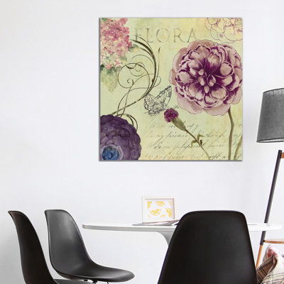 Flora 1 Piece Wrapped Canvas Wall Art