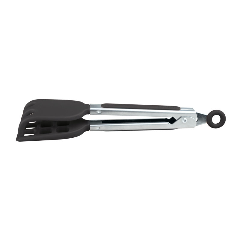 Waffle Tongs, Stainless Steel/Black