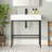 Ceramic White Rectangular Single Faucet Hole 32 in Console Bathroom Sink with Overflow-104737978