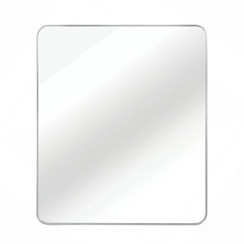 30 "X36" Rectangular Bathroom Wall Mirror, Silver