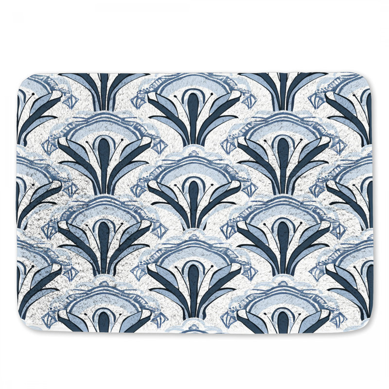 Motif floral pour salle de bain, L 24 po x l 17 po