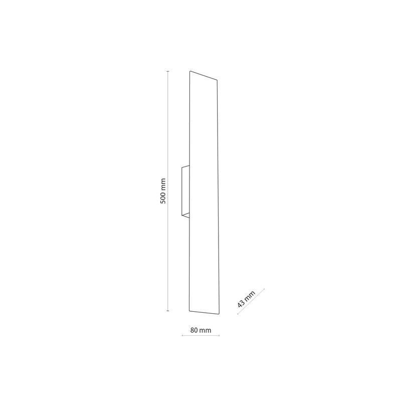 Rhys 2-Light Dimmable White Corner Wall Light