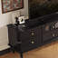 Meuble télé en bois noir Retro Arch-122566210