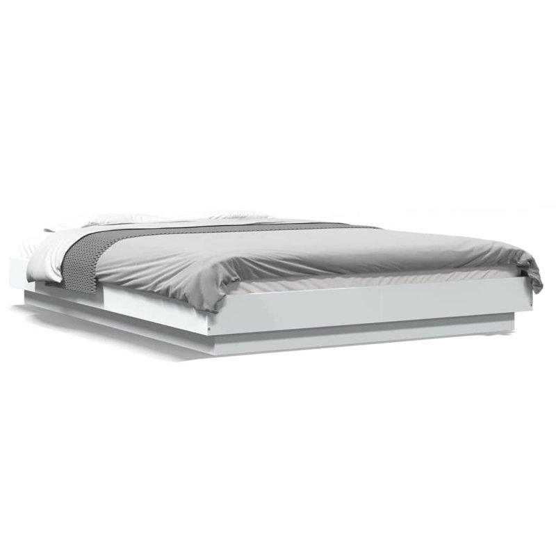 Pasol Bed, White, Double (4'6)