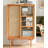 Mid Century Natural Rattan And Fluted Glass Sideboard