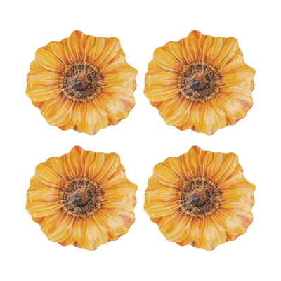 Sunflower, 7 1/2" Melamine Plate S12