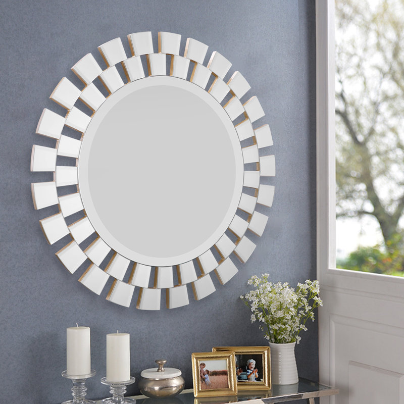 Miroir mural sans cadre Dobie, 31,5 po x 31,5 po
