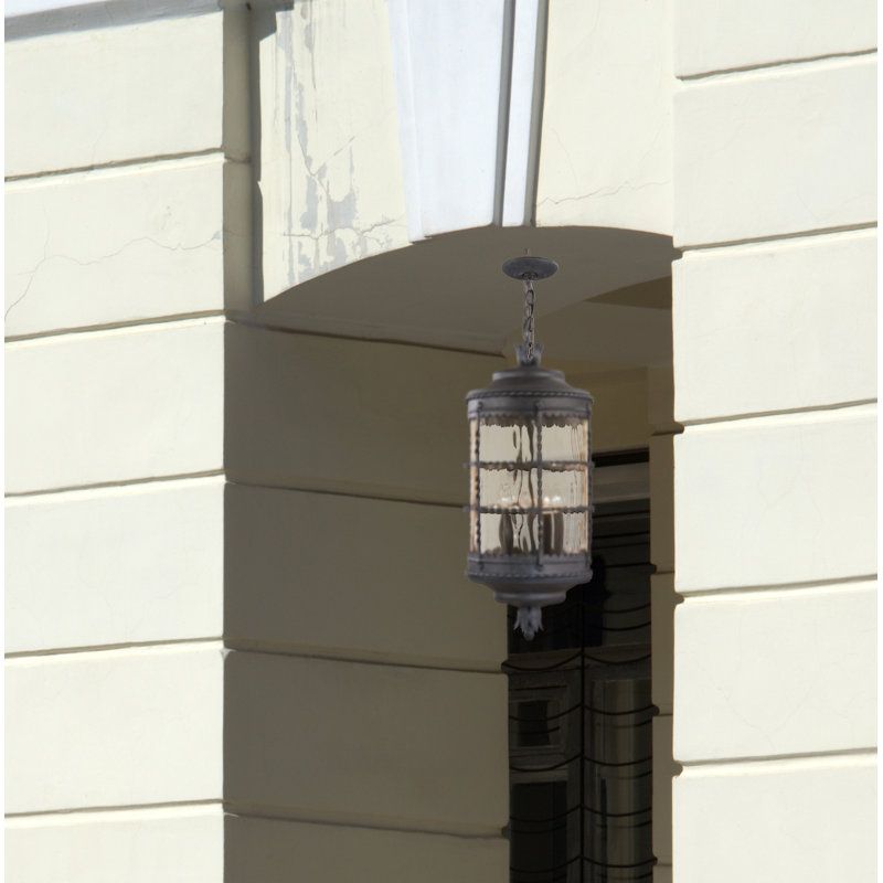 Mallorca 5 - Light Outdoor Hanging Lantern, Spanish Iron