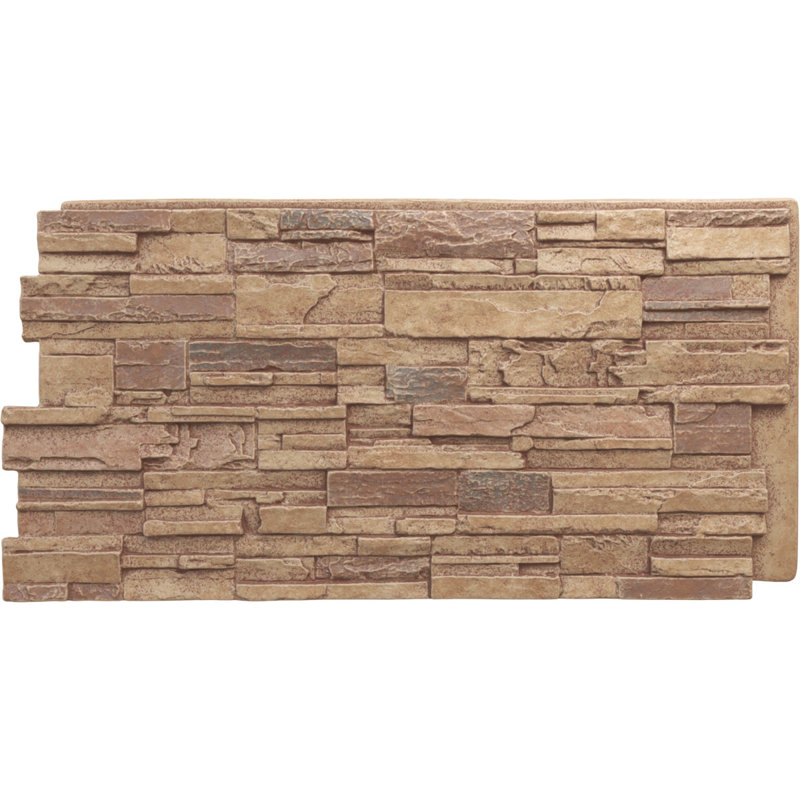 EverStone Cascade Faux Stone Panel, Fall Bank