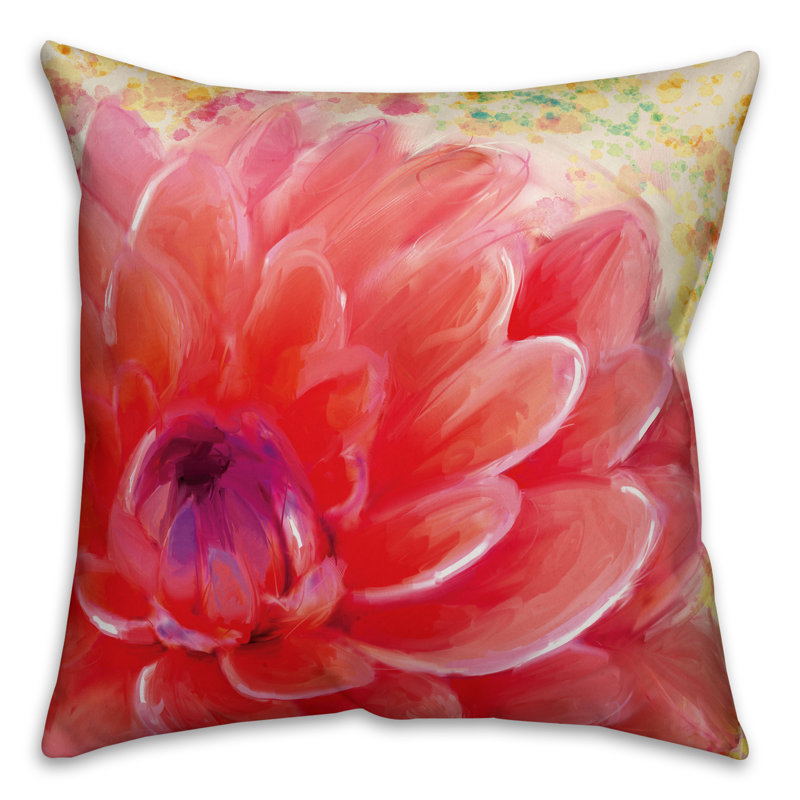 Coussin Peach Water Lily, Rose