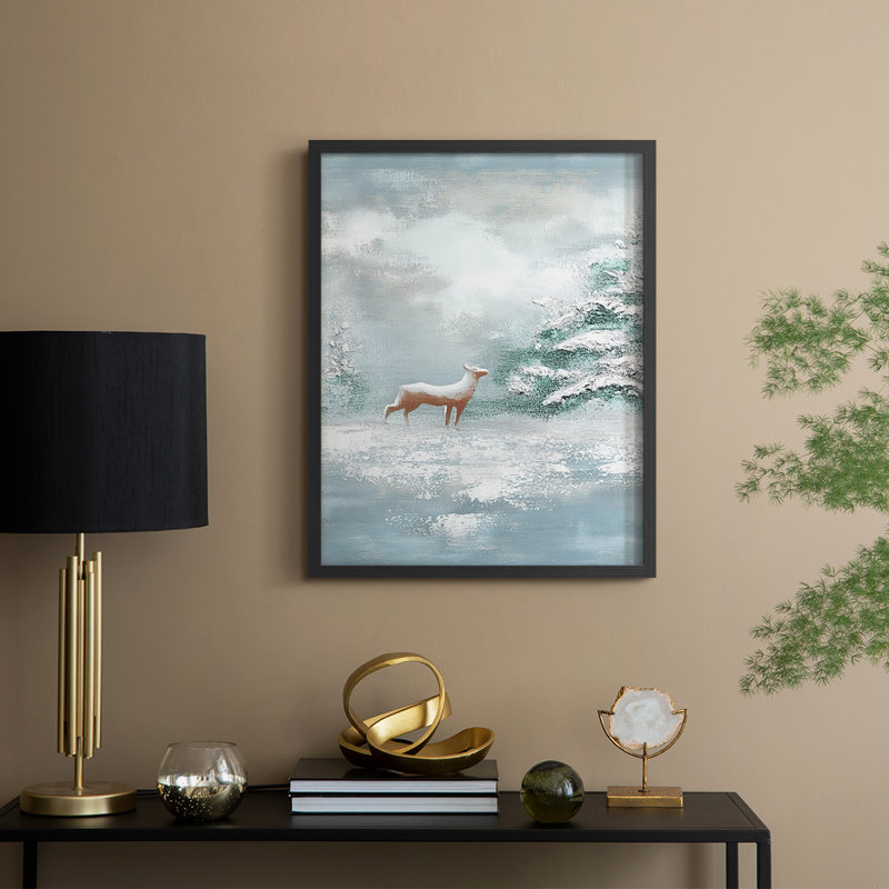 «Christmas Holiday Art», reproduction encadrée CLXI, H 11 po x l 9 po, Noir, noir, noir, noir