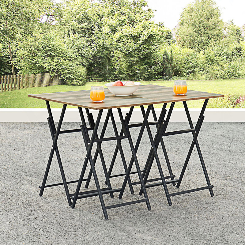 Ensemble de 4 plateaux télé pour manger avec support