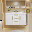 Meuble-lavabo mural 36 po avec 2 tiroirs, meuble-lavabo flottant 36 po