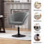 Velvet Swivel Barrel Chair-32025098
