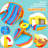 Ancheer Adam 18Ft X 14Ft Mega Inflatable Water Slide Park Holds 10 Kids ...