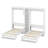 Dual Twin Size Murphy Bed, Twin Wall Beds With Cabinets And Shelves-1091884696