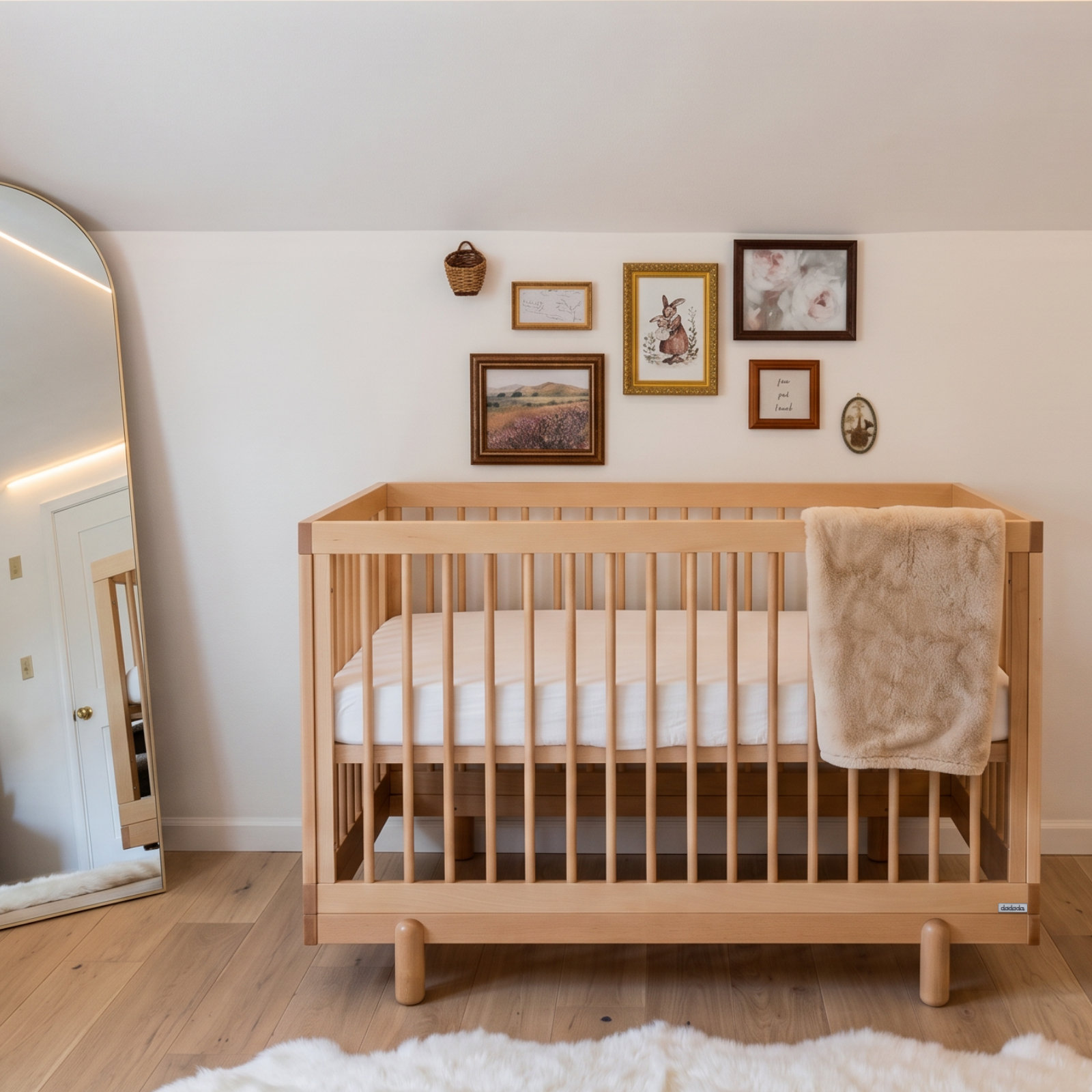 Bliss 4-in-1 Convertible Crib, Natural