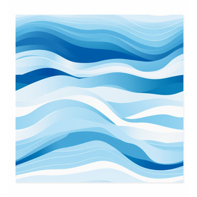 «Beach and Coastal Ocean Waves», reproduction d'art nautique sans cadre