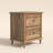 Aleana 21.5" H Solid Wood Tapered Legs 2-Drawer Nightstand (Set of 2)
