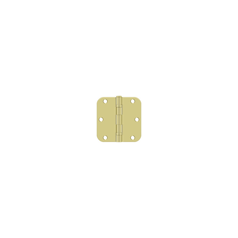 Steel Hinge, Polished Brass