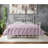 White Bed With Elegant Frame - Metal, Spindle Details, 56in Depth Full Metal Headboard And , Supports Up To 330lbs-1165236263