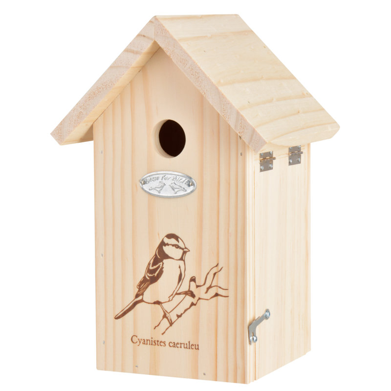 Bird House Blue Tit Silhouette Fsc 100%