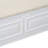 Rustic Solid Wood Entryway Storage Bench with Safety Hinge and Beige Cushion-1572780948