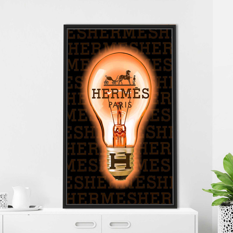 «Hermes Is Away A Good Idea (Vertical)» par Jodi - impression, Cadre flottant noir, H 43,5 po x l 27,5 po x P 2 po