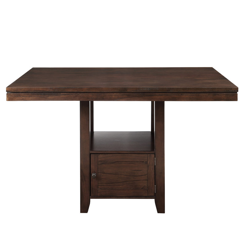 Table de salle à manger à hauteur de comptoir en bois Ktle
