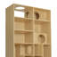 Bibliothèque moderne en bois 2 en 1 avec chat et arbre avec rangement-249177054