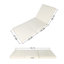 Méridiennes de patio modernes en bois d'acacia, fauteuil inclinable réglable, conception peu encombrante