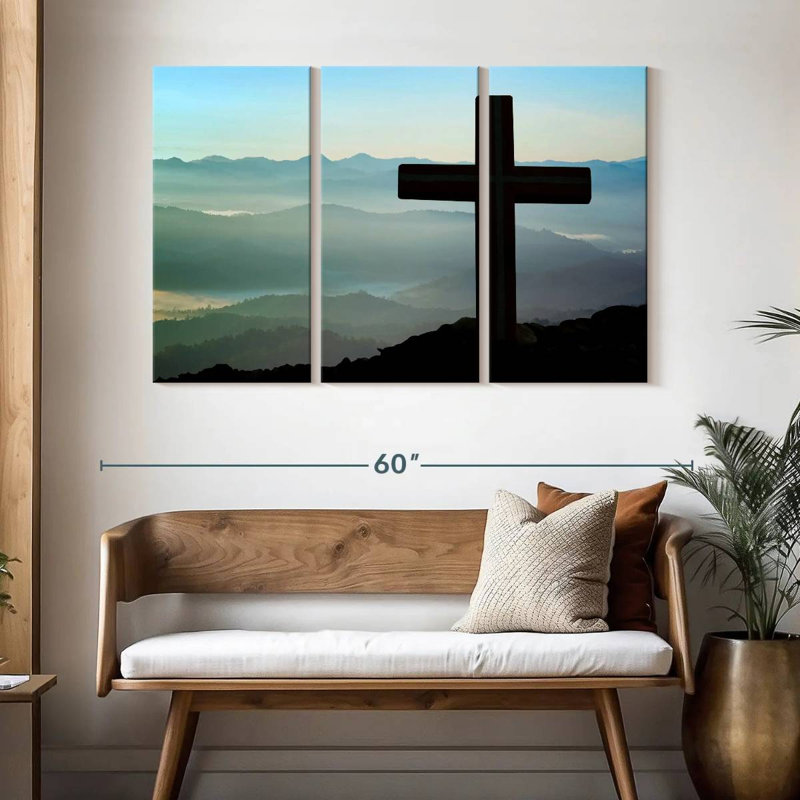 Adella Mountain Cross, 32" H x 50" W