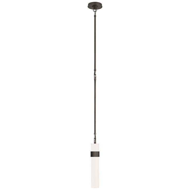 Ian K. Fowler Presidio Petite Pendant, Bronze, Clear, 15.75" H x 6.5" W x 6.5" D