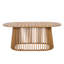 Table de salle à manger de style moderne Mid-Century en bois d'acacia Kelston