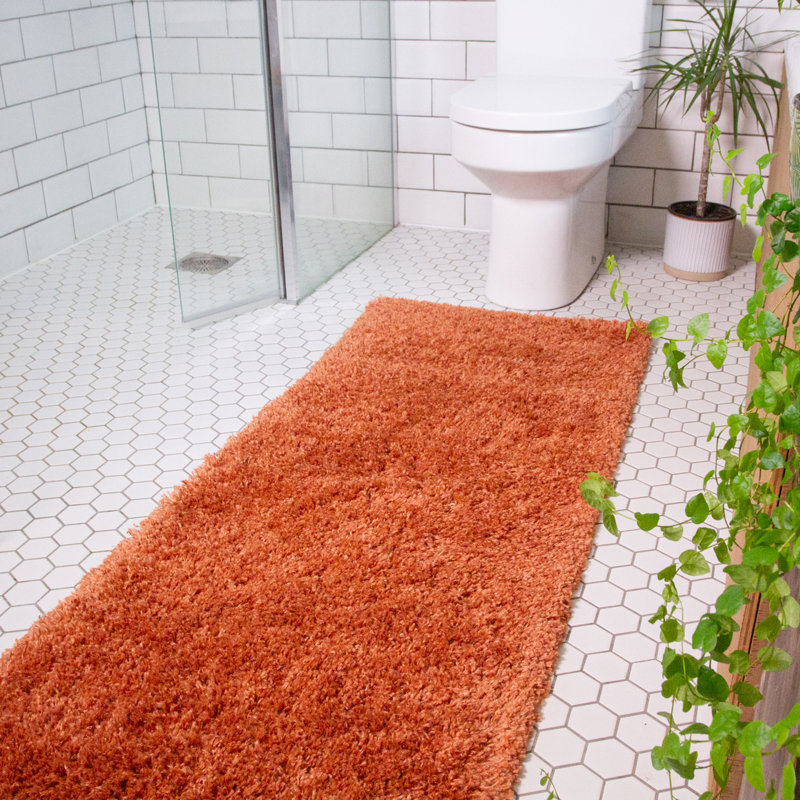 Anastyn Solid Colour Shag Area Rug, Runner 60 x 240cm