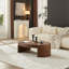 Table basse moderne ovale de luxe pour salon
