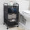 Chariot de rangement roulant Mind Reader avec tiroirs amovibles, organisateur polyvalent pour le bureau, filet métallique, noir