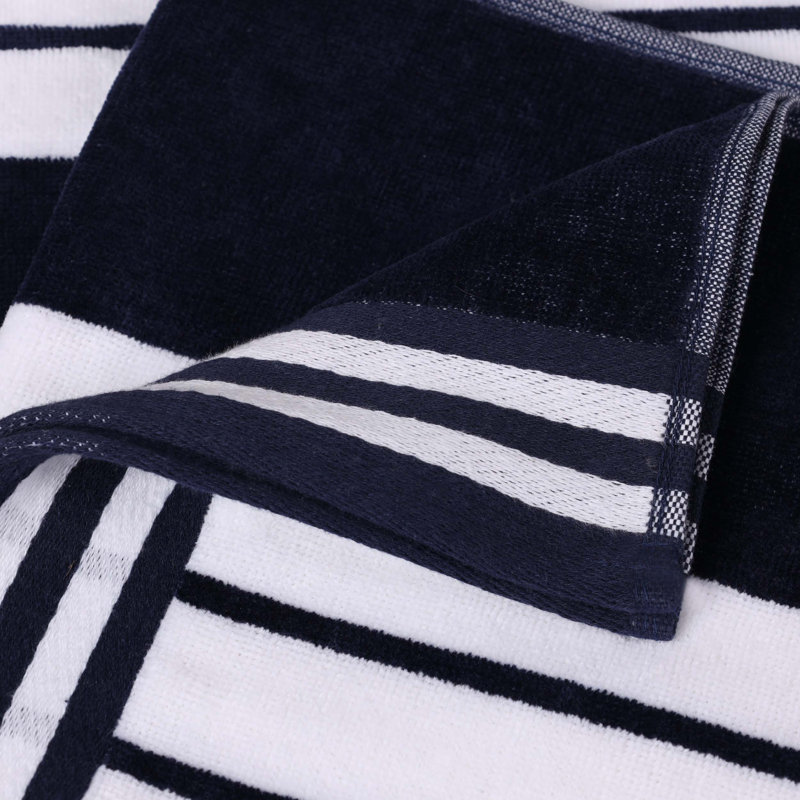 Serviette de plage Chira, Bleu, Serviette de plage - paquet de 4