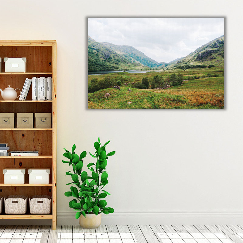 Highland Mountains - reproduction d'art sur toile, H 40 po x l 60 po